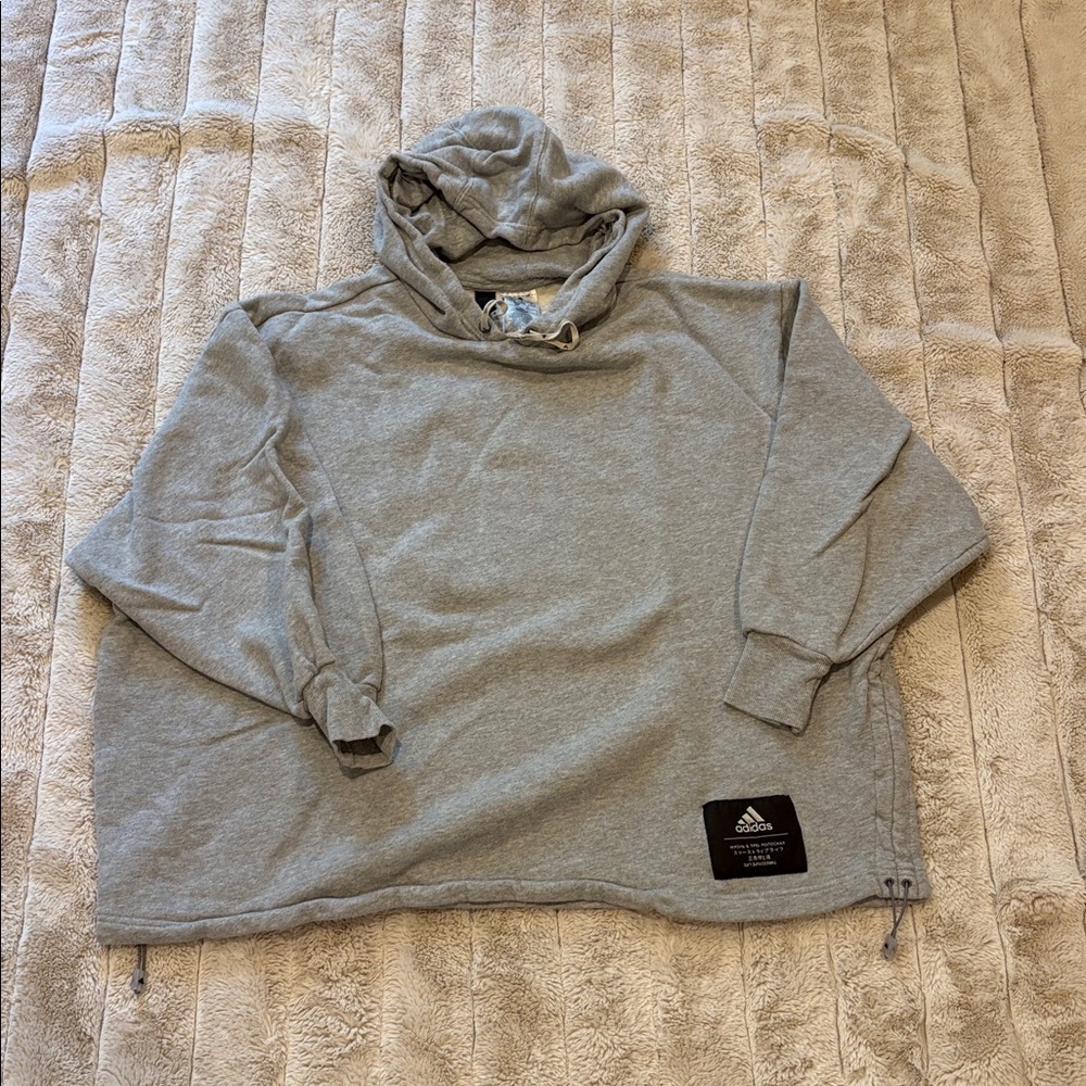 Adidas Heather Gray Hoodie
